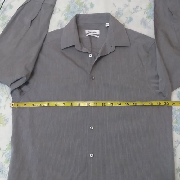 Calvin Klein in Men's slim fit long sleeves Sz 15 - Picture 3 of 6